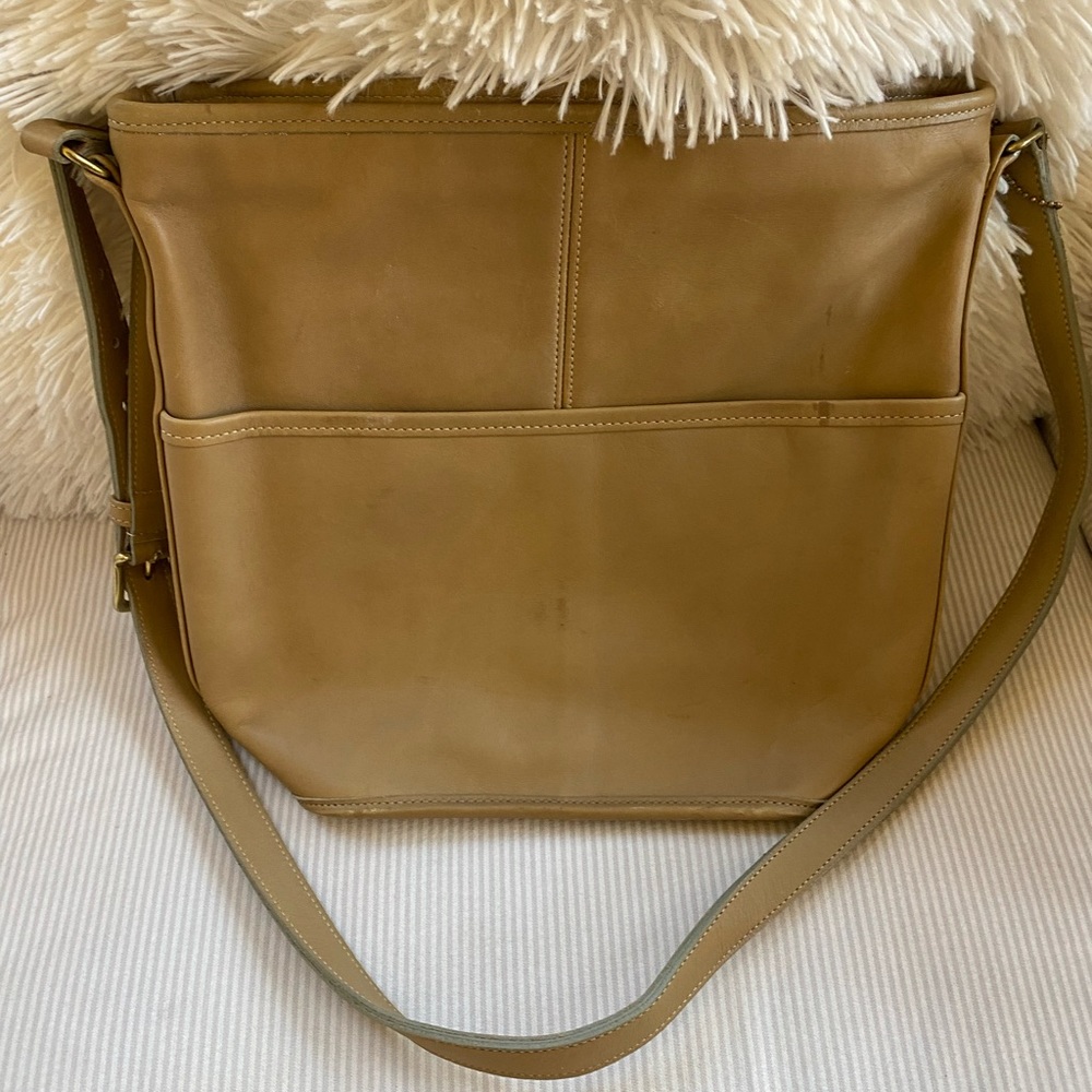 Coach - Leather Tote/Purse - Camel Colored